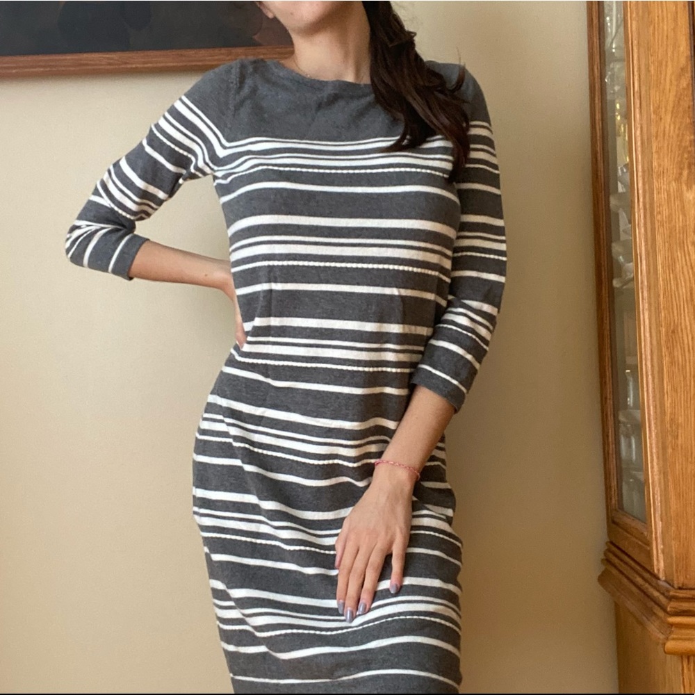 Paraphrase Striped Sweater Dress - Picture 2 of 2